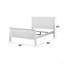 Lit simple à finition blanche de style traditionnel avec tête de lit pour la chambre à coucher-1495552592-1495552593