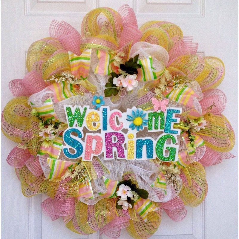 Glittering Spring Wreath