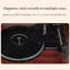 Rétro tourne-disque avec haut-parleur Bluetooth - Phonographe intégré et lecture de CD