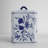 Decorative Tall Floral Box Jar with Lid for Home Decor - Classic Chinoiserie Table Jar Accent for Living Room or Entryway Styling - 9", Blue & White