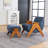 Chenille Upholstered Armchair With Matching Ottoman-1682116803