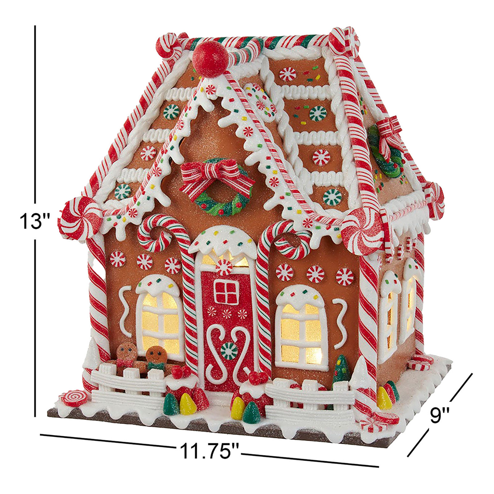 Gingerbread House with LED Light and Timer