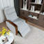 Fauteuil inclinable et pivotant haut de gamme avec confort moelleux et détails en bois - Détente ultime