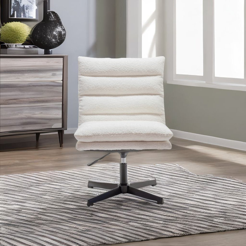 Fauteuil d'appoint pivotant à 360 °, Beige