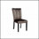 Chaises de salle à manger en velours cèdre brun (ensemble de 2) pour des sièges luxueux et confortables, parfaits pour les salles à manger élégantes