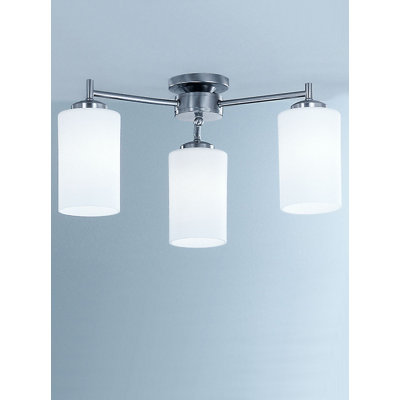 Decima Glass Semi Flush Mount