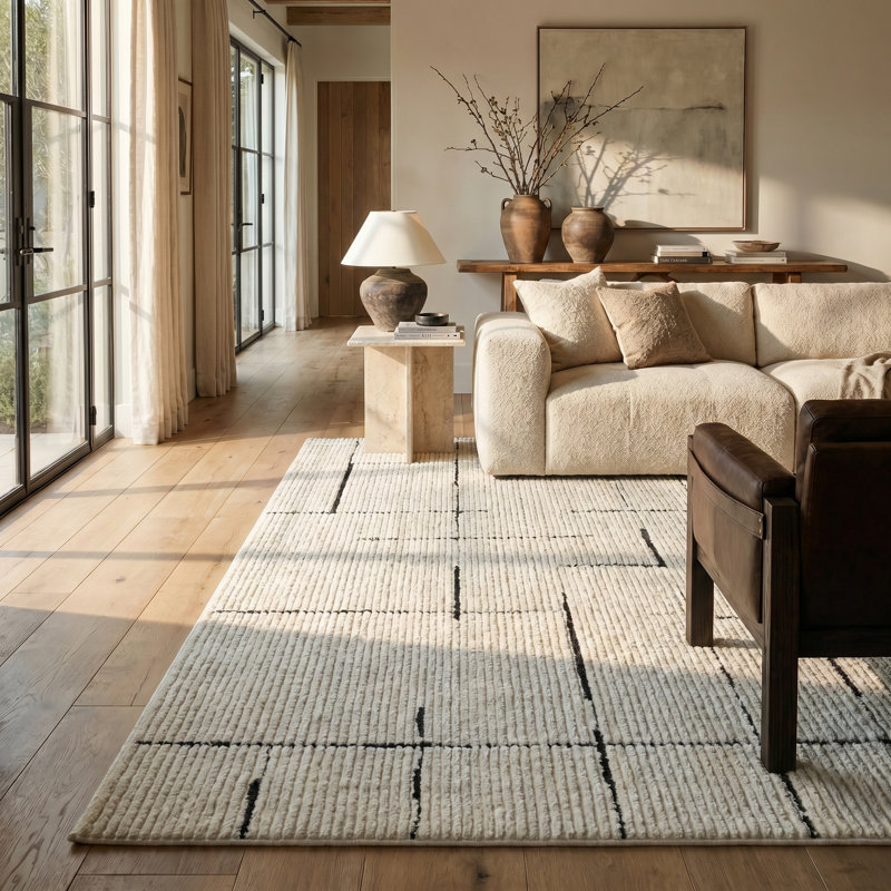 Rug Branch Alinda Collections Abstract Green Indoor Area Rug, Rectangle 3'11" x 5'7"