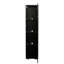 Armoire noire spacieuse avec bande en aluminium - Solution de rangement pour lampe Ardent