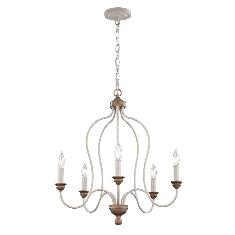 Augustine 5 - Light Candle Style Chandelier