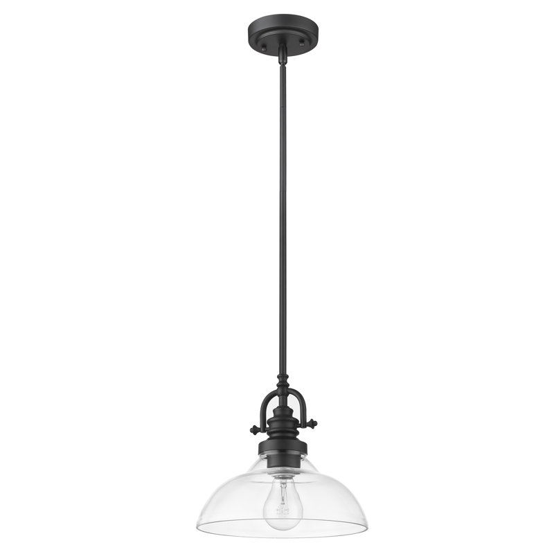 Piccirillo 1 - Light Single Pendant, Matte Black