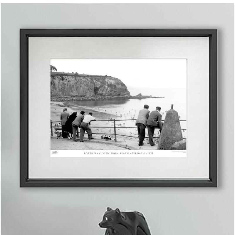 Porthpean, View From Beach Approach C1955 - Single Picture Frame Print, 60cm H x 80cm W x 2.3cm D