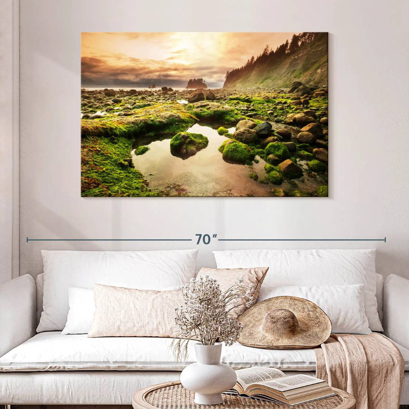 Olympic Park Mossy Rocks, 32" H x 48" W