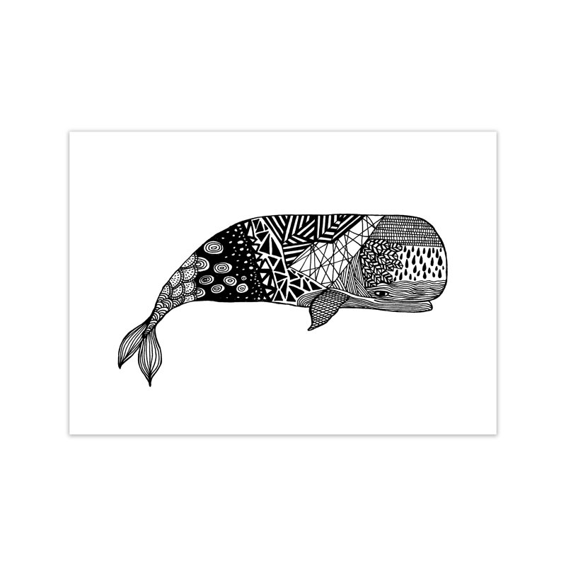 Whale by Carissa Tanton - Print, Unframed, 60cm H x 84cm W x 1cm D