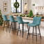 Ensemble de 2 tabourets de comptoir de 26 pouces, tabouret de bar moderne en similicuir, tabourets de bar à hauteur de comptoir, tabourets de bar à hauteur de comptoir