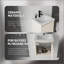 Meuble-lavabo flottant 16 po avec lavabo en céramique, porte à fermeture en douceur et contreplaqué durable pour espaces compacts-692522262-692522270
