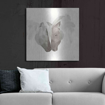 «Nuzzling III» par Chris Paschke sur métal