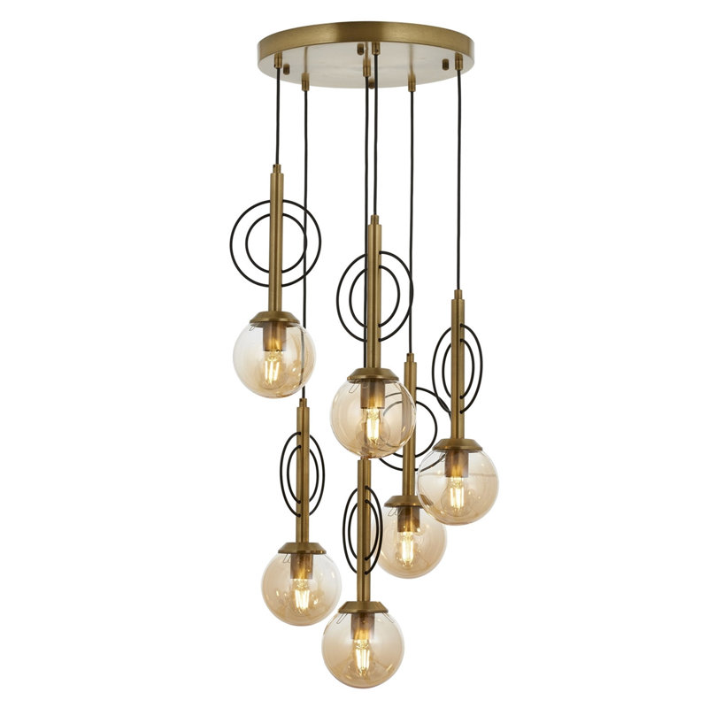 Luminaire suspendu sphère 6 lumières