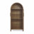 Arched-Top Glass-Door Storage Cabinet with Adjustable Shelves-772186593