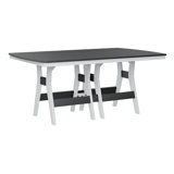 Berlin Gardens Harbor Regular Natural With White Base Rectangular Dining Table
