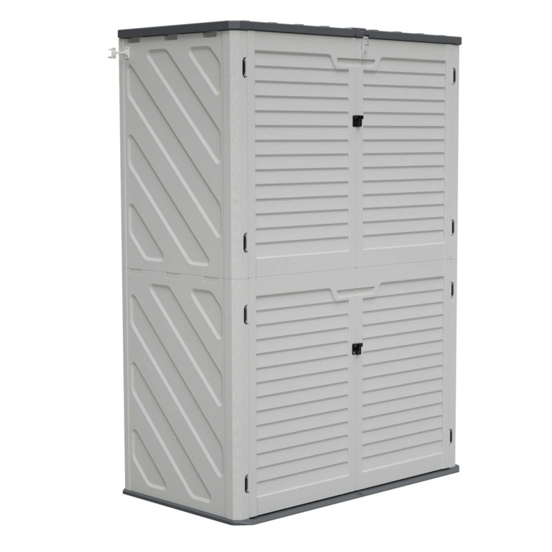 Rust Proof Resin Garden Equipment Storage With Partitions