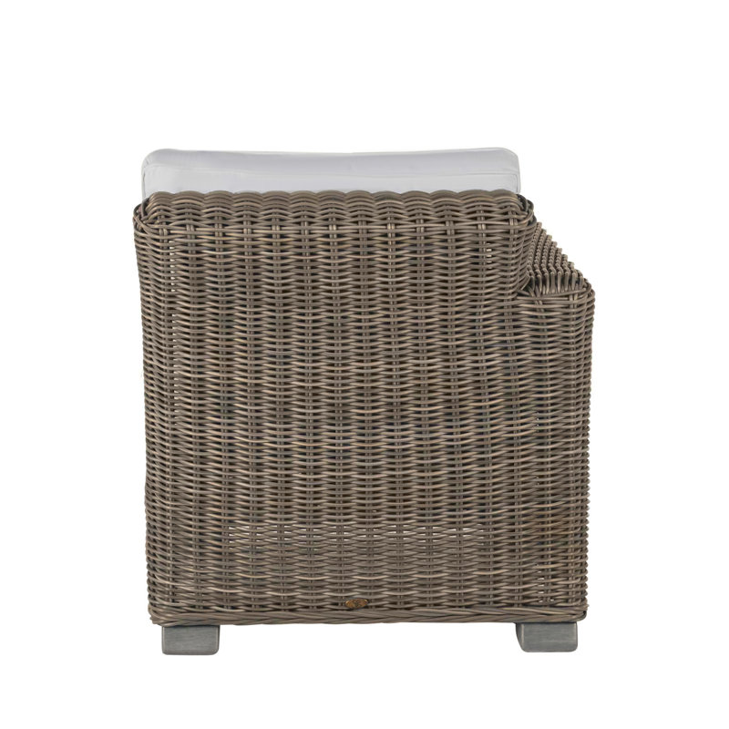 Rustic Woven Sectional Left, Welt, Linen Chambray, Oyster