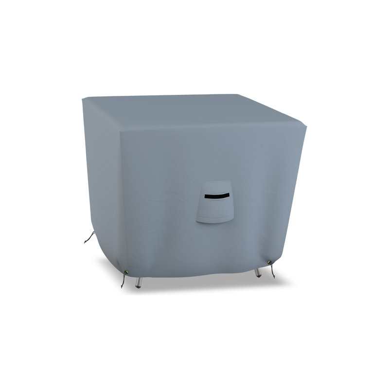 Outdoor Patio Table Cover, 73.7cm H x 116.8cm W x 116.8cm D, Grey