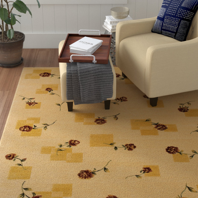 Gulmira Beige Contemporary Rug, 5'6" x 7'5" Rectangle