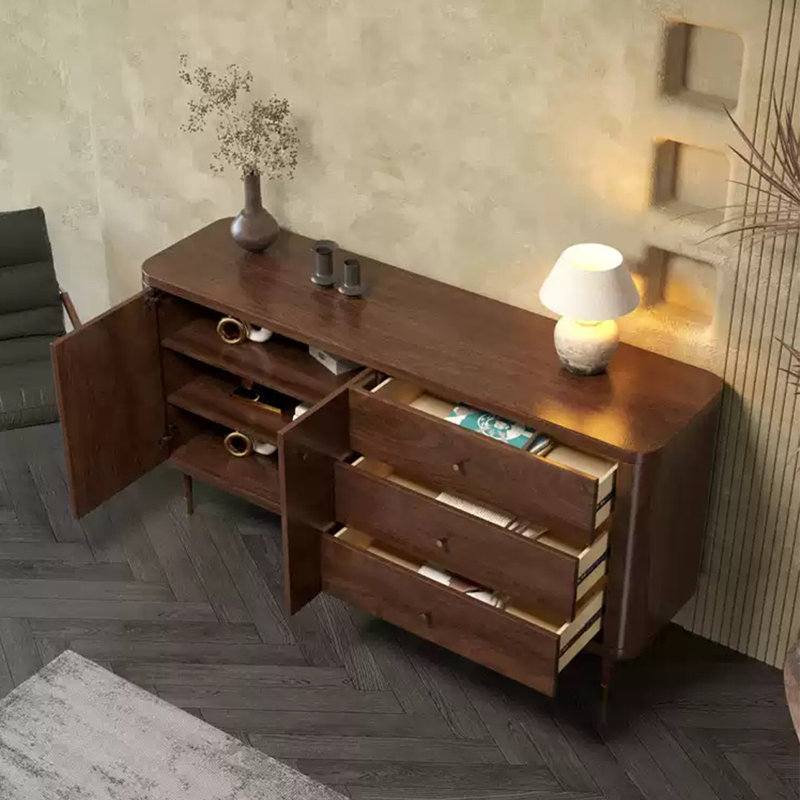 Buffet de luxe rétro, Brun