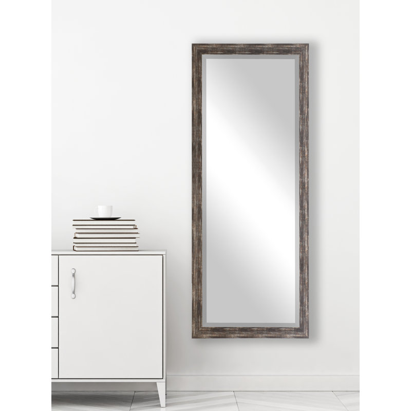 Miroir pleine grandeur Henslee, Brun brossé, H 63,5 po x l 25,5 po