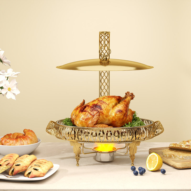 Large-capacity Multi-functional Oval Glass Chafing Dish