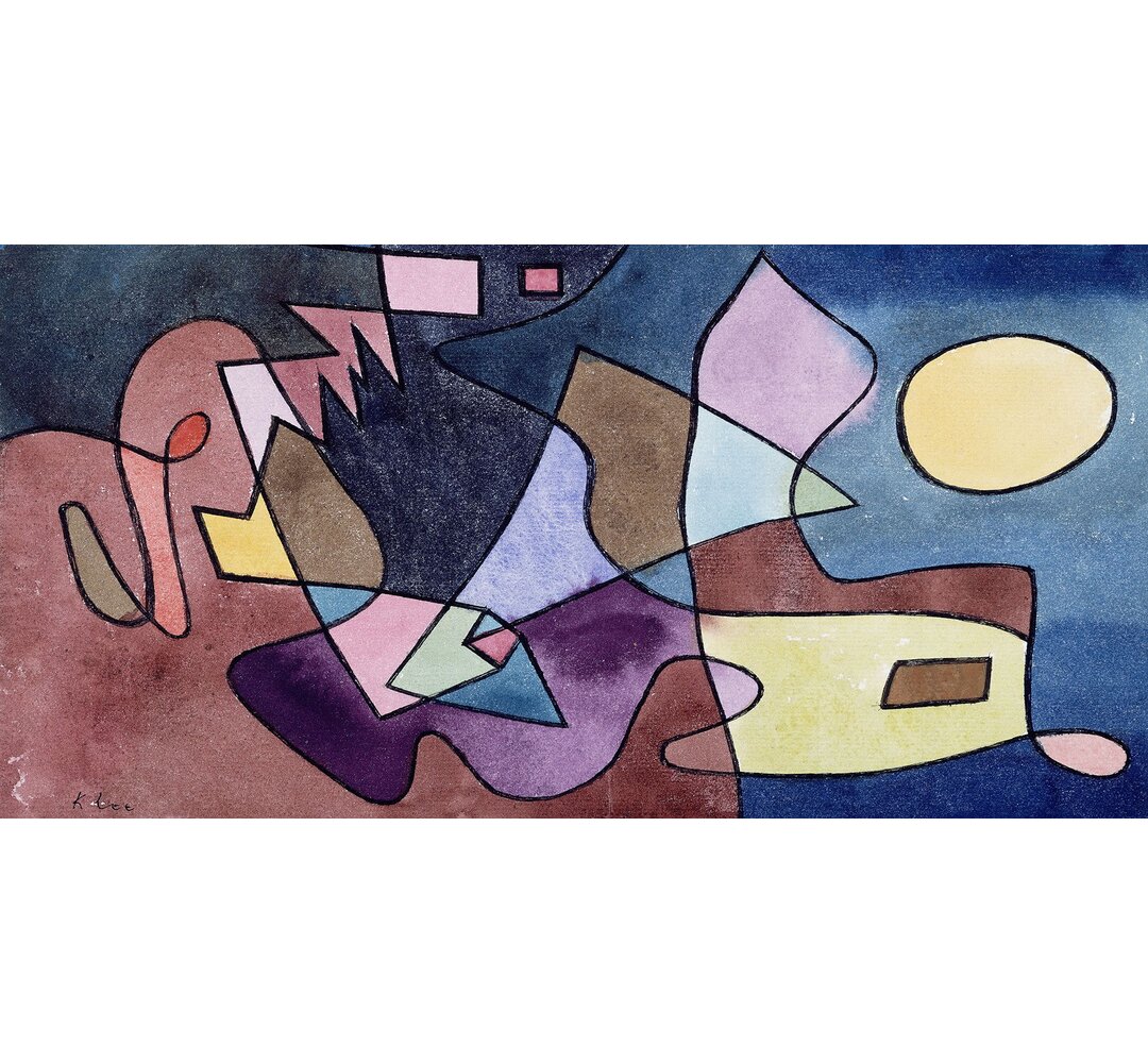 Leinwandbild Dramatische Landschaft von Paul Klee