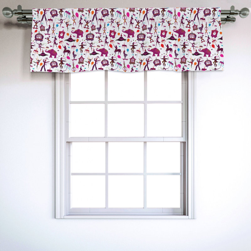 Sateen Ruffled Window Valance