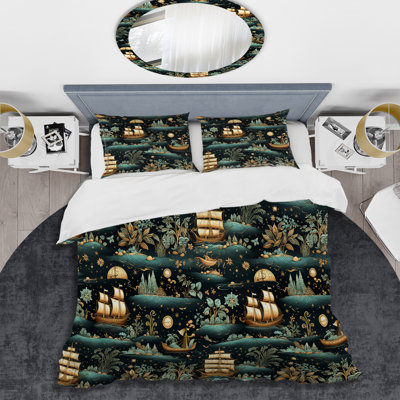 Ensemble de housse de couette Pirate Treasure Hunt II