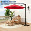 Parasol extérieur en porte-à-faux 9 pi résistant aux rayons UV 9 pi | Grand porte-à-faux avec abat-jour ventilé pour terrasse, cour et bord de piscine
"-133286175