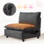 Canapé modulaire rembourré 5 pièces avec tissu, siège chauffant et fauteuil inclinable électrique-126304527