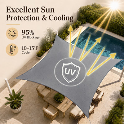 Voile d'ombrage imperméable Amgo Triangle