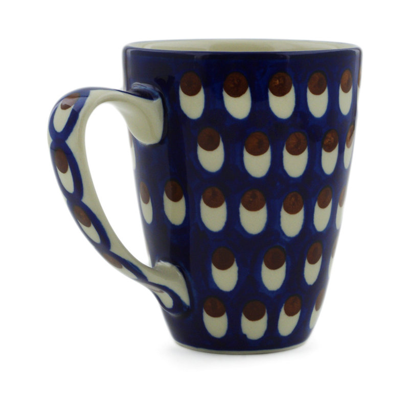 12 oz. Grande tasse en grès - paon américain