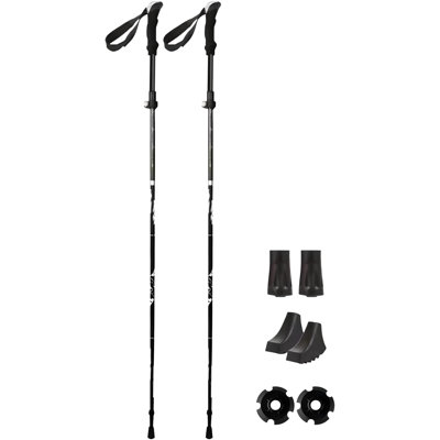 Foldable Hiking Walking Telescopic Trekking Pole 2 Pack
