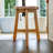 Willandra 18" Natural Brown Backless Bar Chair