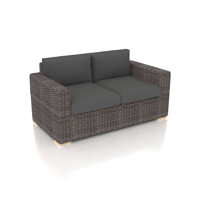 Dune Outdoor 2 - Seat Loveseat, Canvas Charcoal Sunbrella® Canvas