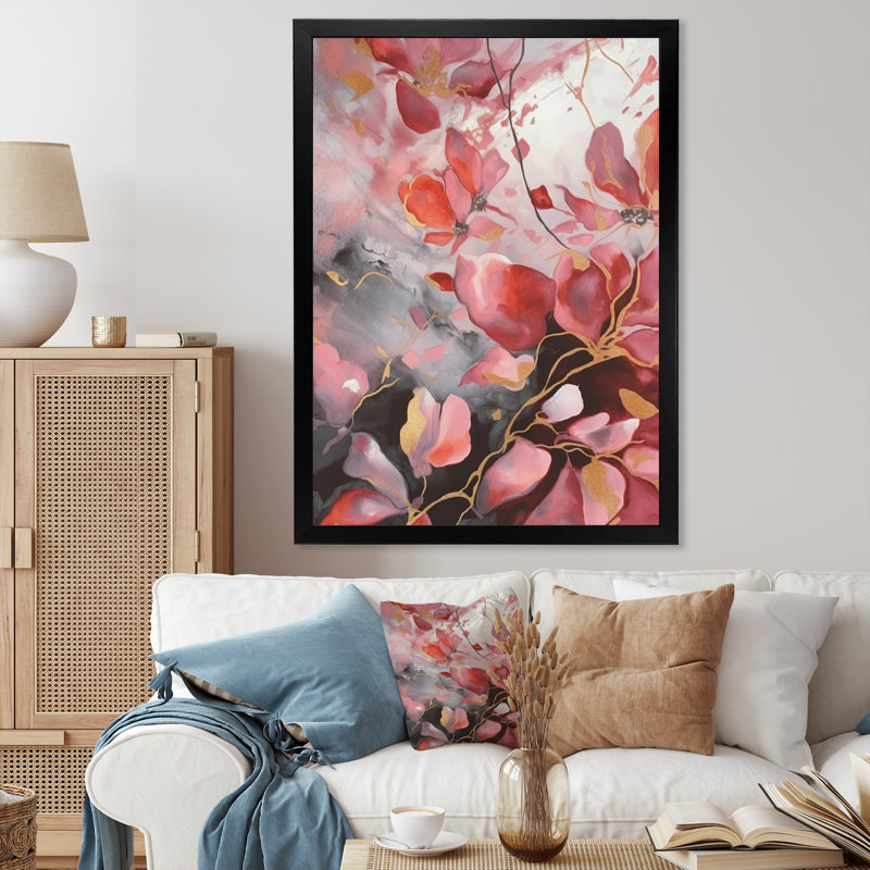 " Red Herb Elixir ", Black Picture Framed, 20" H x 12" W x 1" D