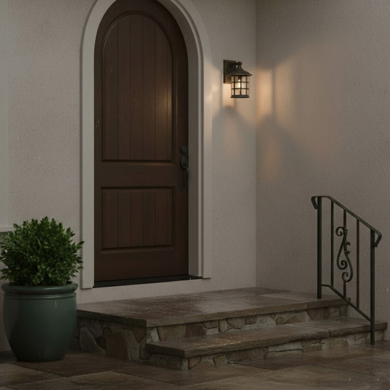 Freeport White 1 - Bulb Outdoor Wall Lantern, 12.25" H x 8" W x 9" D, Rubbed Bronze