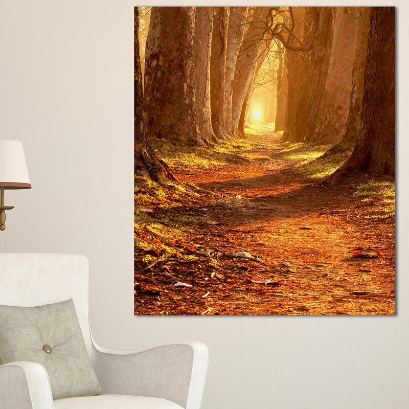 «Magic Morning at the Fall Park», reproduction de photo sur toile tendue, H 40 po x l 20 po x P 1po