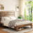 Bed Frame , Wood Platform Bed Frame, Large Under Bed Storage-164525354