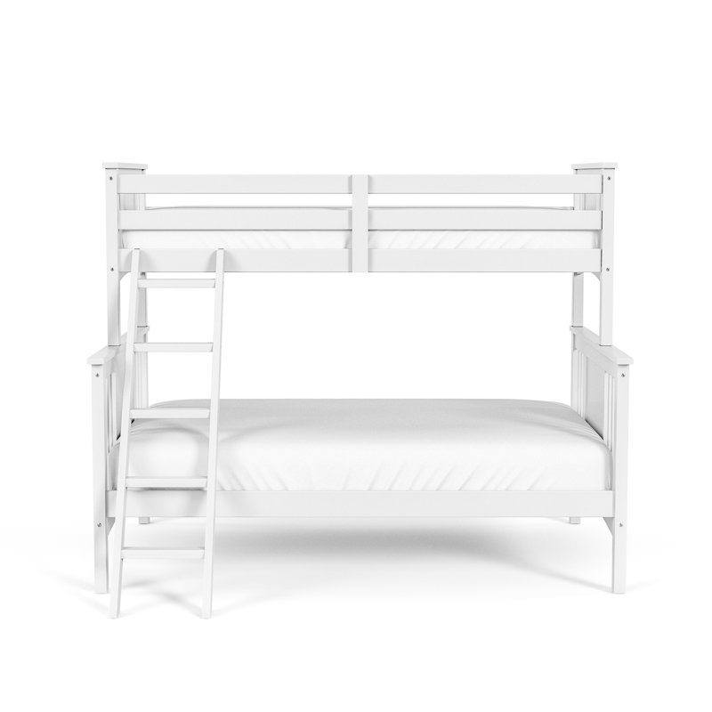 Sinniah Kids Twin Over Full Bunk Bed, White
