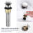 Bathroom faucet with 360 degree turn spout-115827336