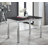 Tierra Modern Glass & Metal Extendable Dining Table Set & 4 Luxury Faux Leather Dining Chairs-1769820025