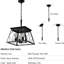 4- Vintage - Fixture For Dining Room Kitchen Living With Adjustable Chain