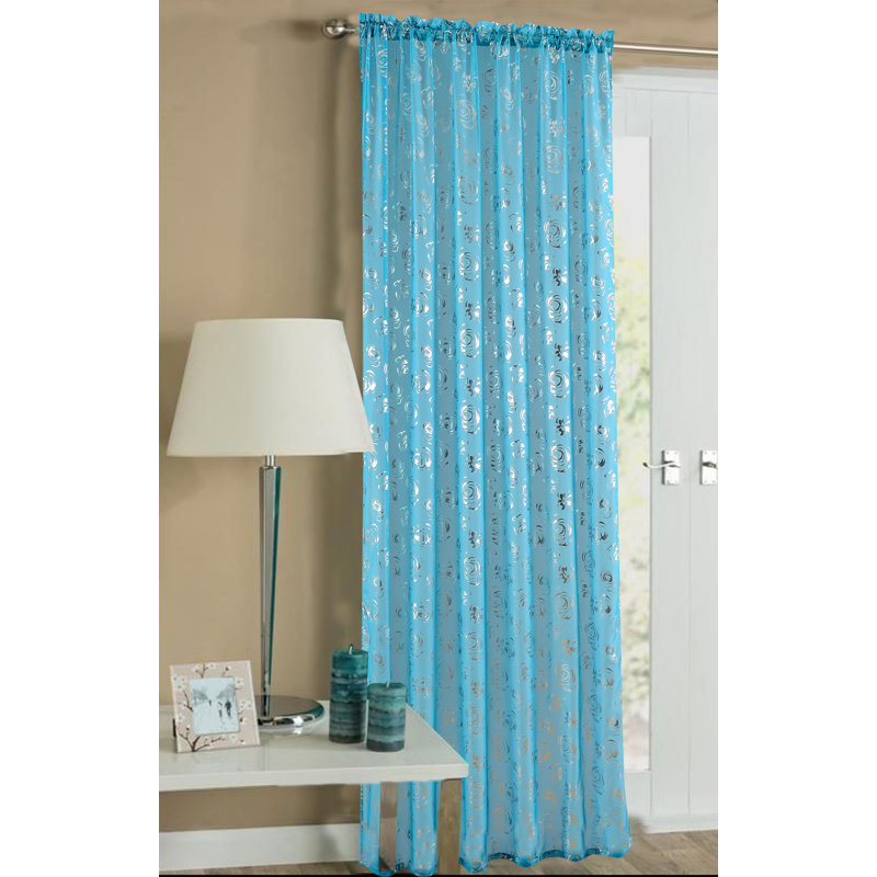 Caydin Curtain Single Panel, Teal