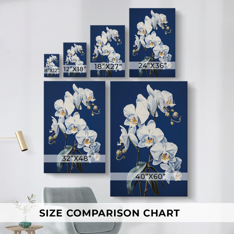 Floral Study Series LVI - Ensemble de toiles tendues avec châssis Premium - Prêt à être accroché